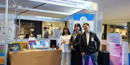 The APCD booths at the 10th TICA Connect, facilitated by Mr. Watcharapol Chuengcharoen, Chief, Networking & Collaboration, Ms. Supaanong Panyasirimongkol, Networking & Collaboration Officer and Ms. Thorfan Dechachainimit, Project Coordinator ESCAP-DIEB.