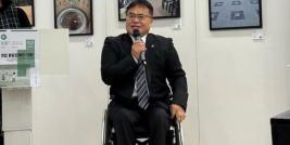 Mr. Lee Yong Suk, Chairperson, Disabled People’s International-Korea delivered the opening remarks at the International Forum on Promoting Inclusive Art 