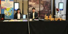 APCD Booth presented Disability-Inclusive Sports and Disability-Inclusive Disaster Risk Reduction equipments, presented by Ms. Supaanong Panyasirimongkol, APCD Networking & Collaboration Officer and Mr. Panomkorn Prasitsuparoph, APCD Administrative Officer