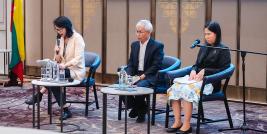 APCD representative along with Ms. Cai Cai, from UNESCAP and Dr. Nantanoot Suwannawut, from the Department of Empowerment of Persons with Disabilities launched         a policy paper under Disability Inclusive Employment and Business Project.