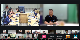 Mr. Watcharapol Chuengcharoen presents on disability awareness to delegates from Thailand and Korea, promoting knowledge sharing for greater inclusion.