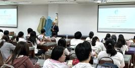 Mr. Somchai Rungsilp, Community Development Manager of APCD shared APCD’s experiences and lesson learned on implement of Community-Based Inclusive Development (CBID) to the 4th year physical therapy students at Mahidol University.