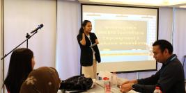 Picture 1: Ms. Siriporn Praserdchat facilitated the training program, she began the activity with the introduction of training program and self-introduction of attendance. 