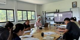 Picture 1: APCD resource person shared his experiences and insights on Community-Base Inclusive Development (CBID) with the active staff members and partner organizations of Dulabhatorn Foundation (DBF). 