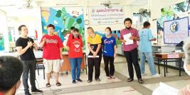 Mr. Watcharapol Chuengcharoen, Chief of Networking & Collaboration, facilitated the meeting, together with leaders of the group with intellectual disabilities. 