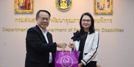 Mr. Piroon Laismit, Executive Director of (APCD), recently paid a courtesy visit to extend warm New Year greetings to Ms. Sontaya Bunyapusit, Director-General of Empowerment of Persons with Disabilities (DEP)