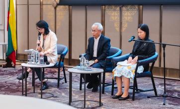 APCD representative along with Ms. Cai Cai, from UNESCAP and Dr. Nantanoot Suwannawut, from the Department of Empowerment of Persons with Disabilities launched         a policy paper under Disability Inclusive Employment and Business Project.