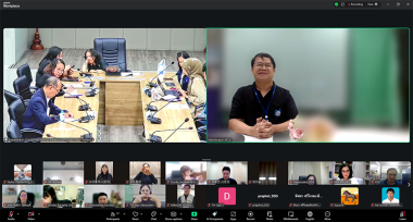 Mr. Watcharapol Chuengcharoen presents on disability awareness to delegates from Thailand and Korea, promoting knowledge sharing for greater inclusion.