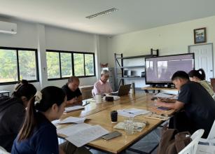Picture 1: APCD resource person shared his experiences and insights on Community-Base Inclusive Development (CBID) with the active staff members and partner organizations of Dullabhatorn Foundation (DBF). 