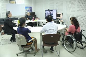 APCD Zoom station during opening ceremony 