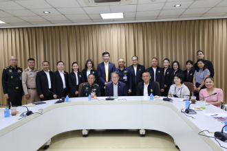 A group photo of the National Defence College (NDC) and Able Prime representatives during visit to APCD for employment discussions.