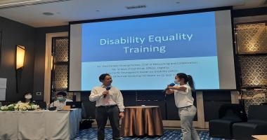Disability Equality Training (DET) Presentation at the RBB Human Resource (HR) Retreat Workshop organized by the World Food Program on September 22nd, 2022