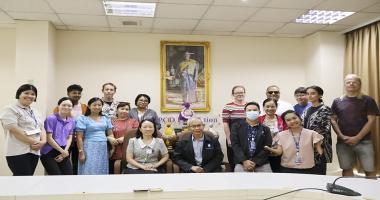 A group photo of representatives from Finland, Myanmar, Nepal, Tajikistan, and Vietnam, facilitated by the Abilis Foundation, was posted with APCD staff.