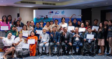 The final group photo was taken with participants, Japanese resource person, all staff and executives from TICA, JICA, and APCD.