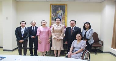 On 16 February 2023,  Associate Professor Naraporn Chan-o-cha, Vice-President of the DISTANCE LEARNING FOUNDATION UNDER THE ROYAL PATRONAGE visited the Asia-Pacific Development Center on Disability for collaboration in distance learning.