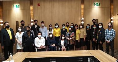 Group Photo of all participants and facilitators, including representatives from the Department of Empowerment of Persons with Disabilities (DEP), Thammasat University, Senior Official Meeting on Social Welfare and Development (SOMSWD), DPOs, NGOs and International Organizations. 